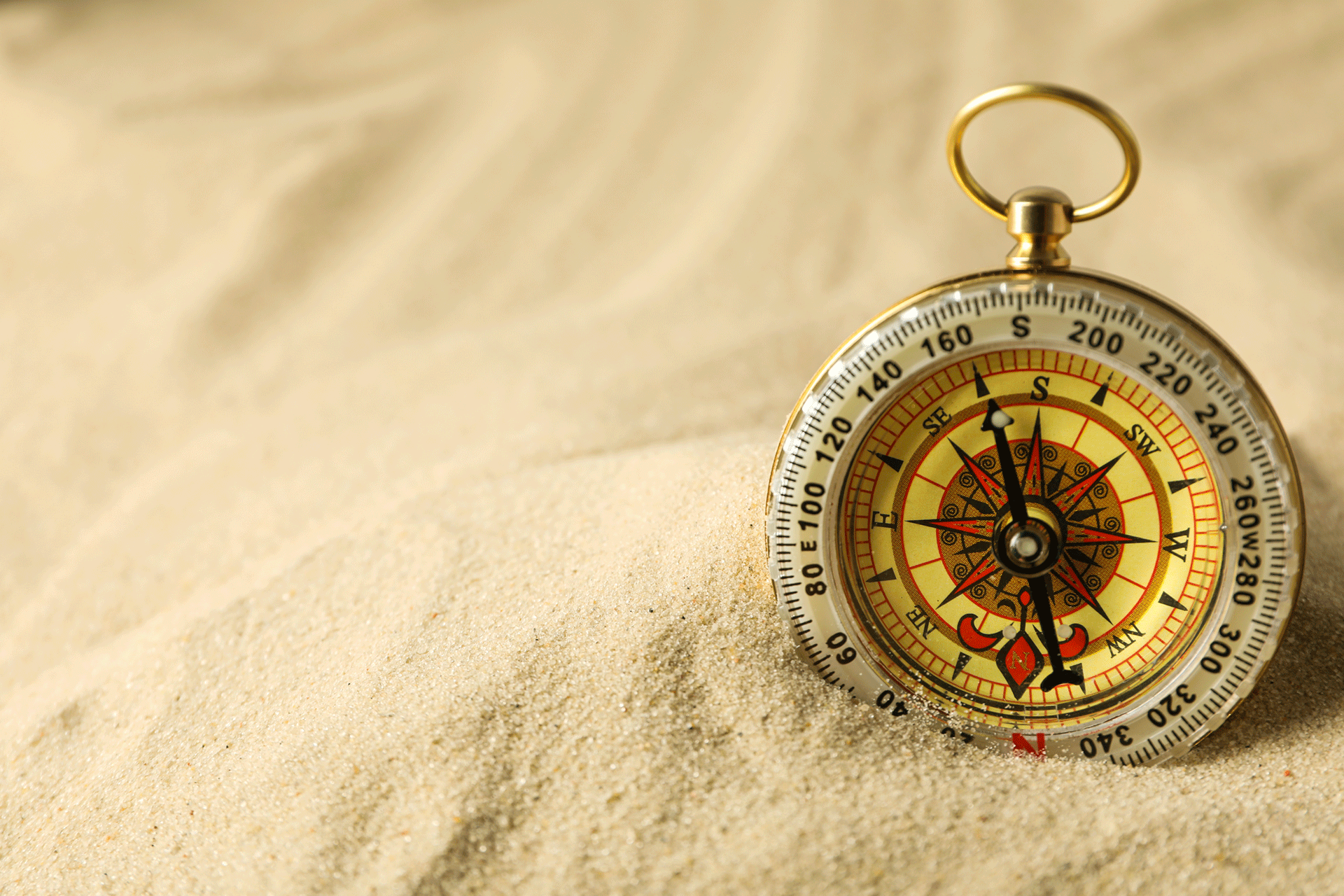A visual metaphor for a broken decision compass